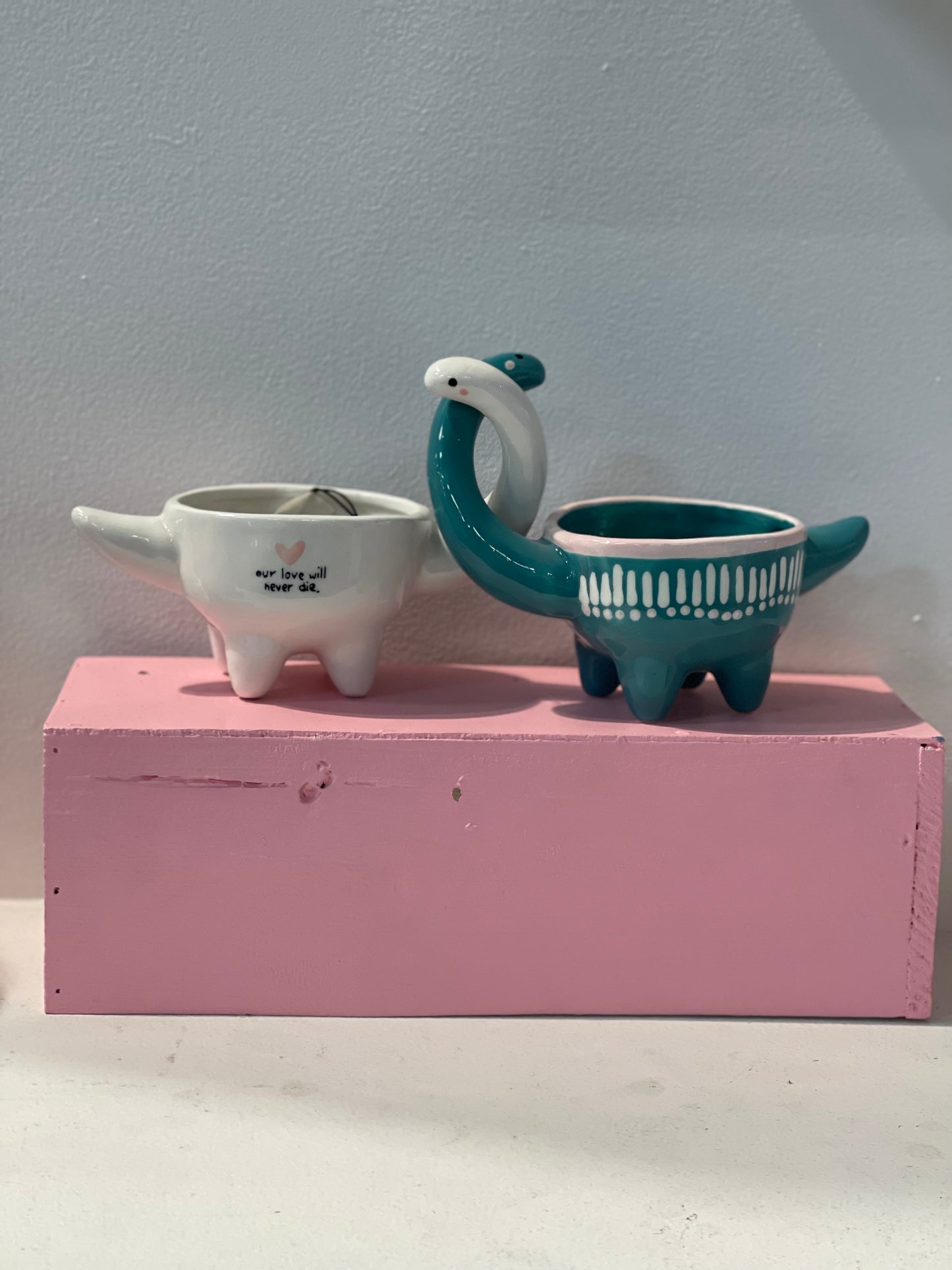 Dino love pots (valentine gift)